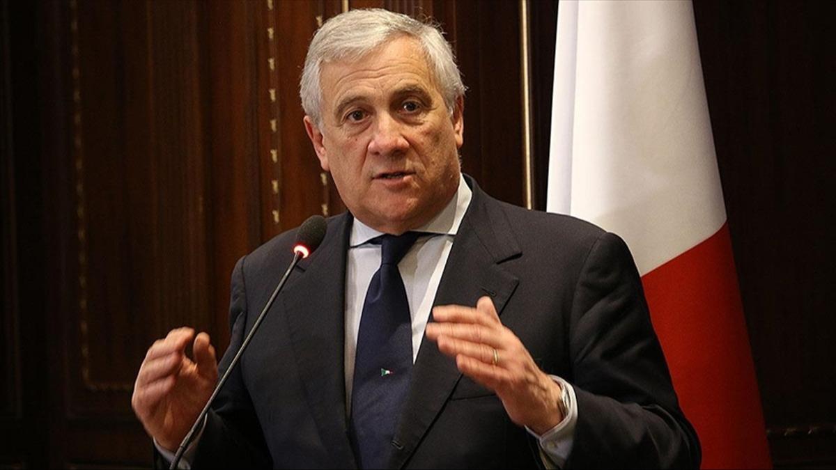 talya Dileri Bakan Tajani'den Suriye aklamas