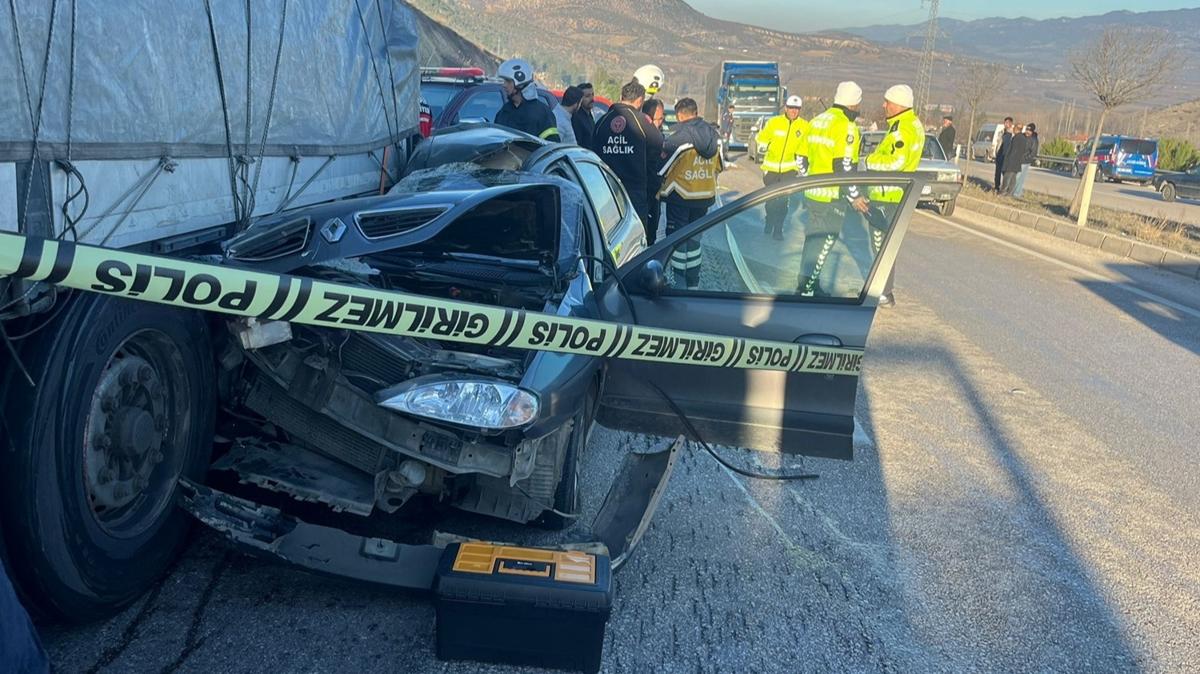 Tokat'ta trafik kazas: 1 l