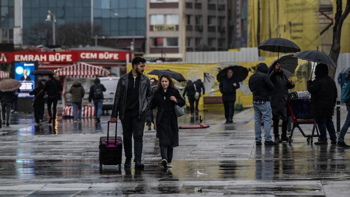 Scaklk 5 derece dt! stanbul'da souk ve yal hava