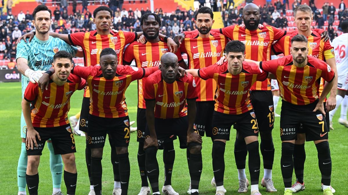 Kayserispor'da iler iyi gitmiyor! Malubiyet says 8'e ykseldi 