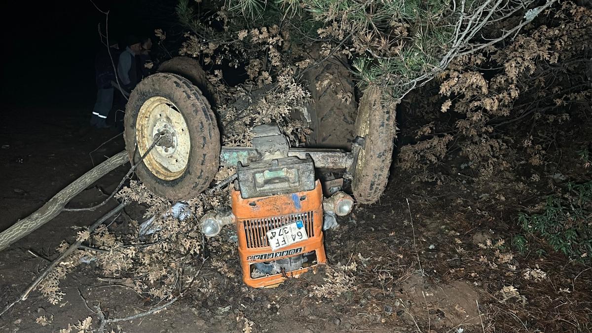 Traktrn devrilmesi sonucu meydana gelen kazada 1'i ocuk 2 kii hayatn kaybetti 