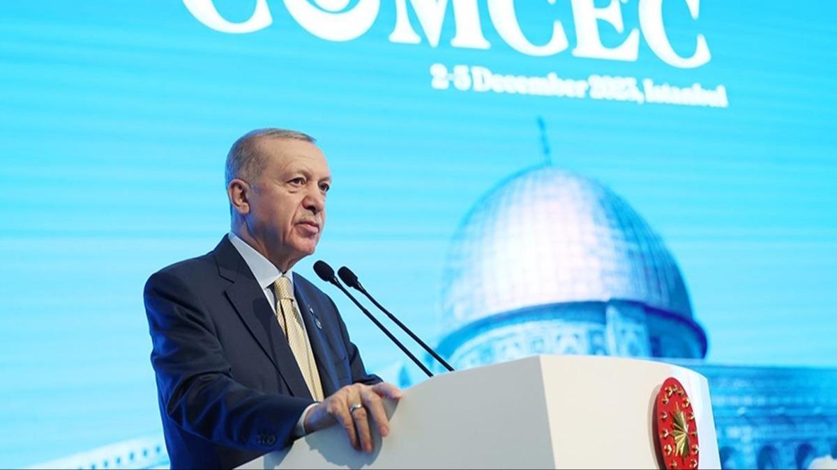 Cumhurbakan Erdoan'dan Gazze'de atekes mesaj: Memnuniyetle karlyoruz