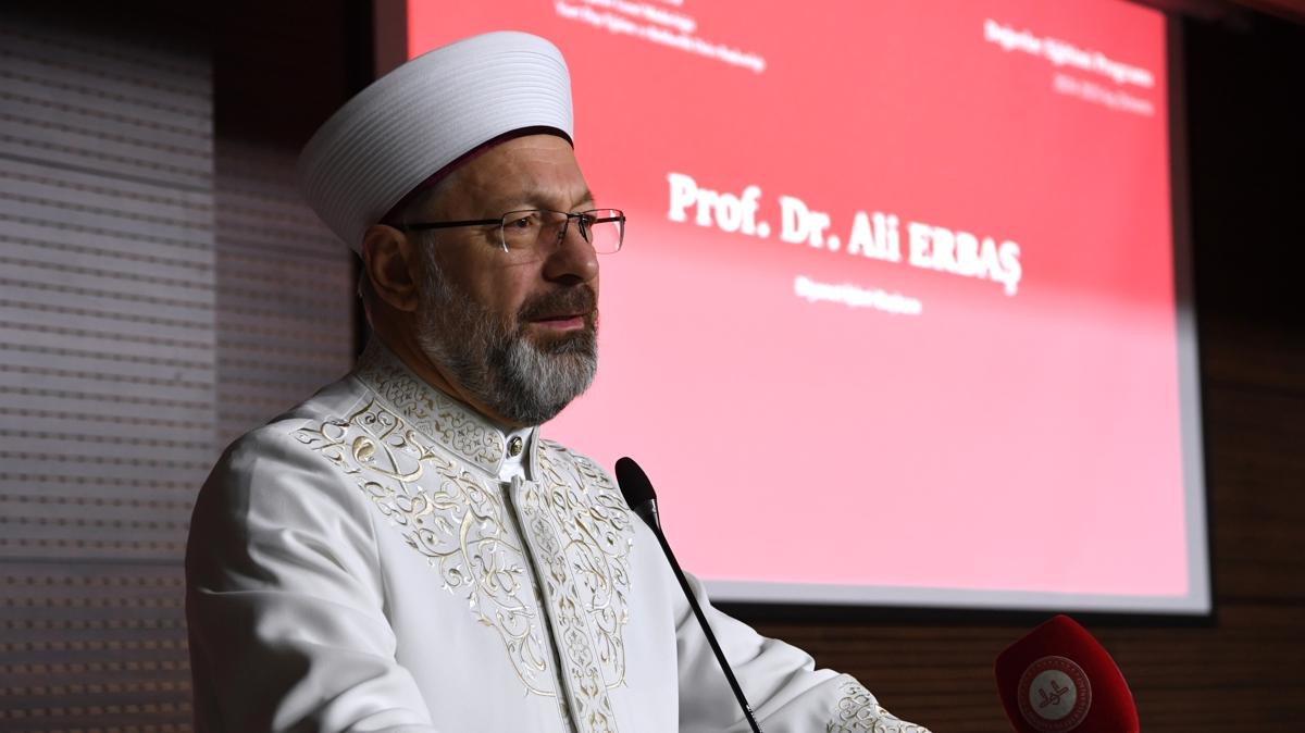 Diyanet leri Bakan Erba: Kur'an kurslarmz byk bir tevecch ile karlanyor