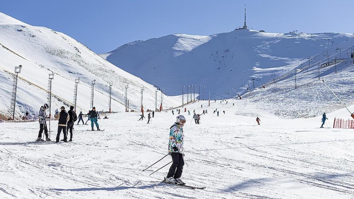 Palandken'de kar kalnl 130 santimetreye kt 