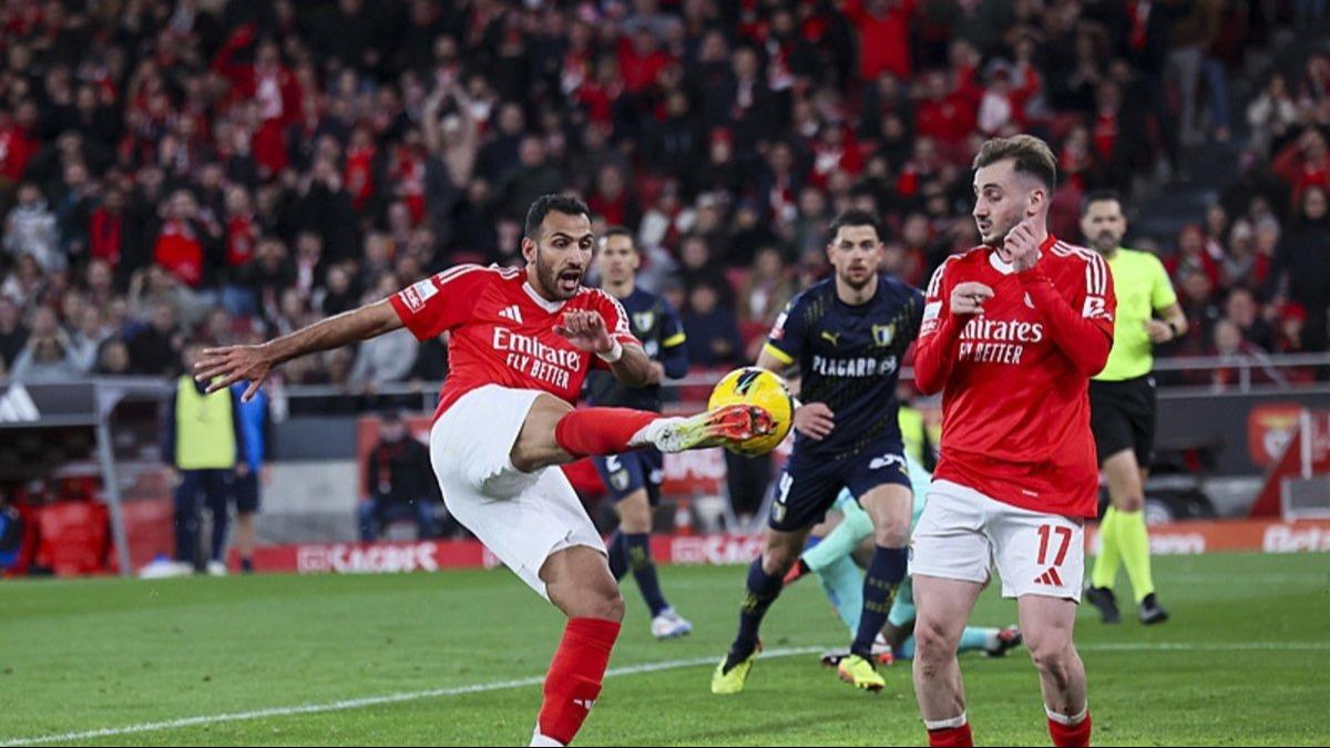 Portekiz'de Trk gecesi! Benfica'da Kerem ve Orkun sahne ald!