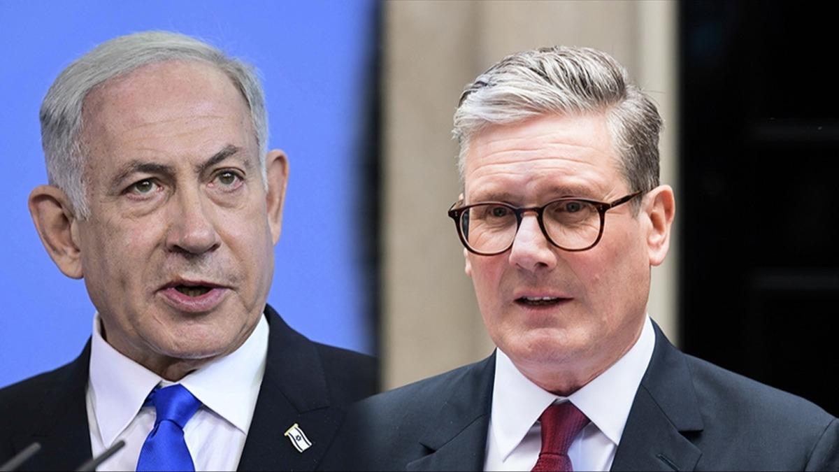 Netanyahu, Starmer ile grt! srail, ngiltere'nin silah ambargosundan rahatsz