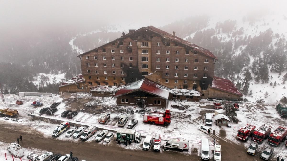 Kartalkaya'daki otel yangnna ilikin getirilen yayn yasa kaldrld