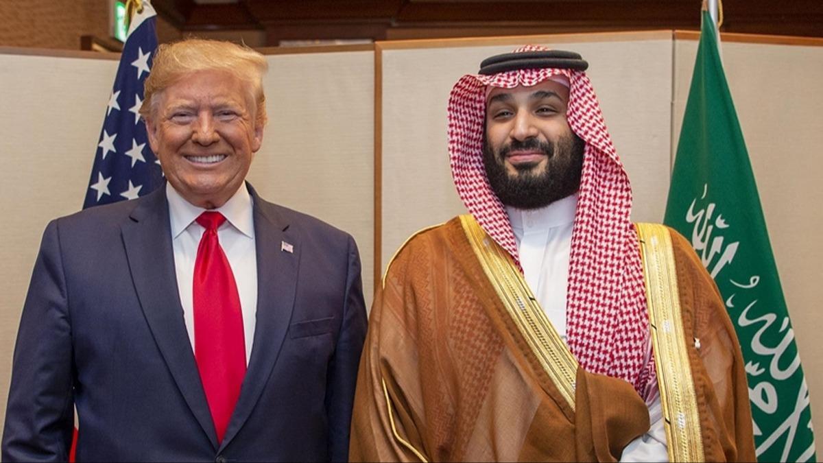 Trump, Suudi Arabistan Veliaht Prensi ile ekonomik ibirliini grt