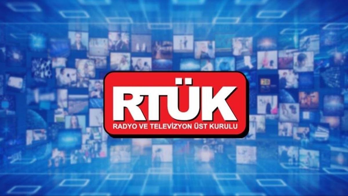 RTK 6 televizyon kanal ve 1 dijital platform yayncsna yaptrm uygulad