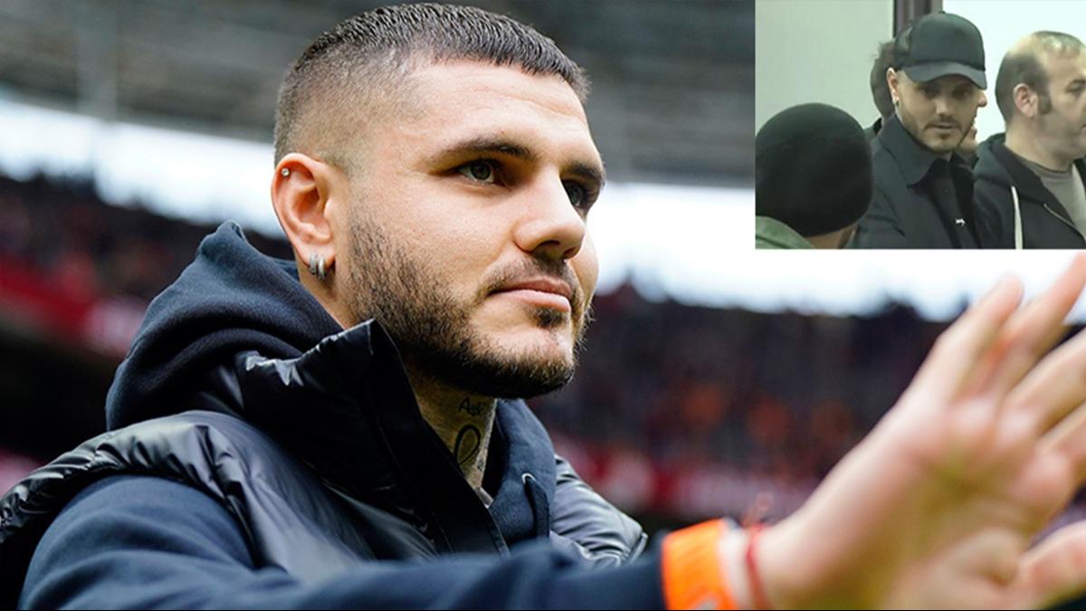 Galatasaray'a mjdeli haber! Mauro Icardi, stanbul'a geldi