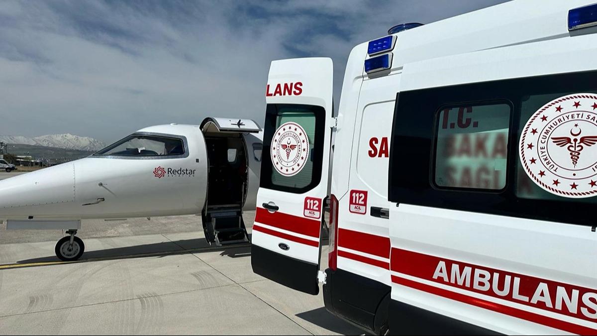Beyin kanamas geiren hastaya ambulans uak yetiti
