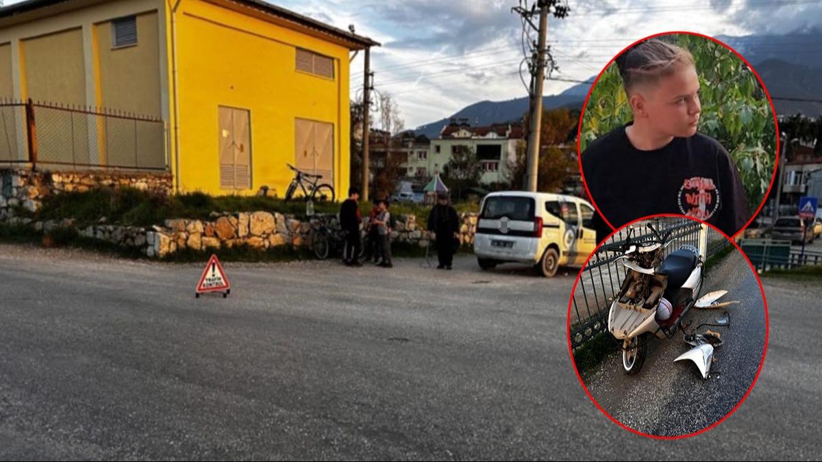 Fethiye'de feci motor kazas: 15 yandaki ocuk hayatn kaybetti 