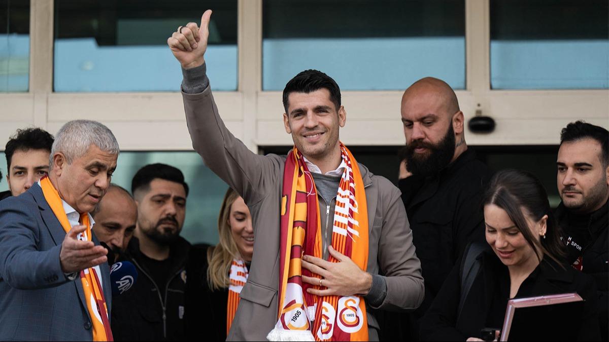 Galatasaray iin geldi! Alvaro Morata, stanbul'da