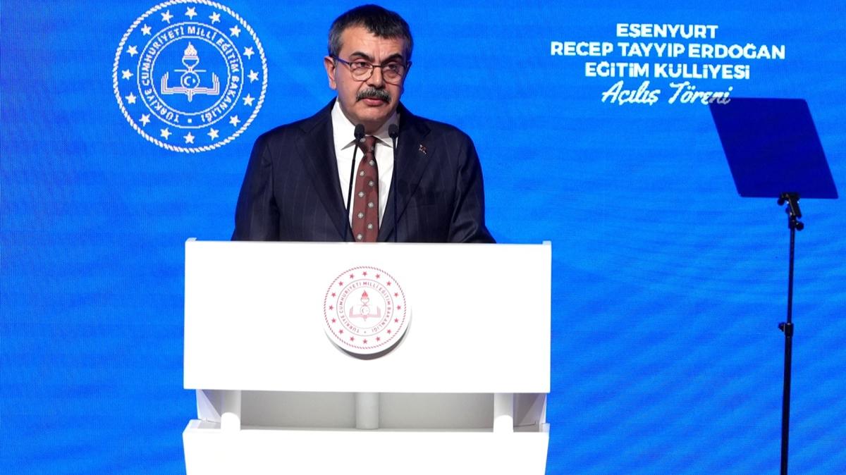 Milli Eitim Bakan Tekin'ten eitim sistemi mesaj