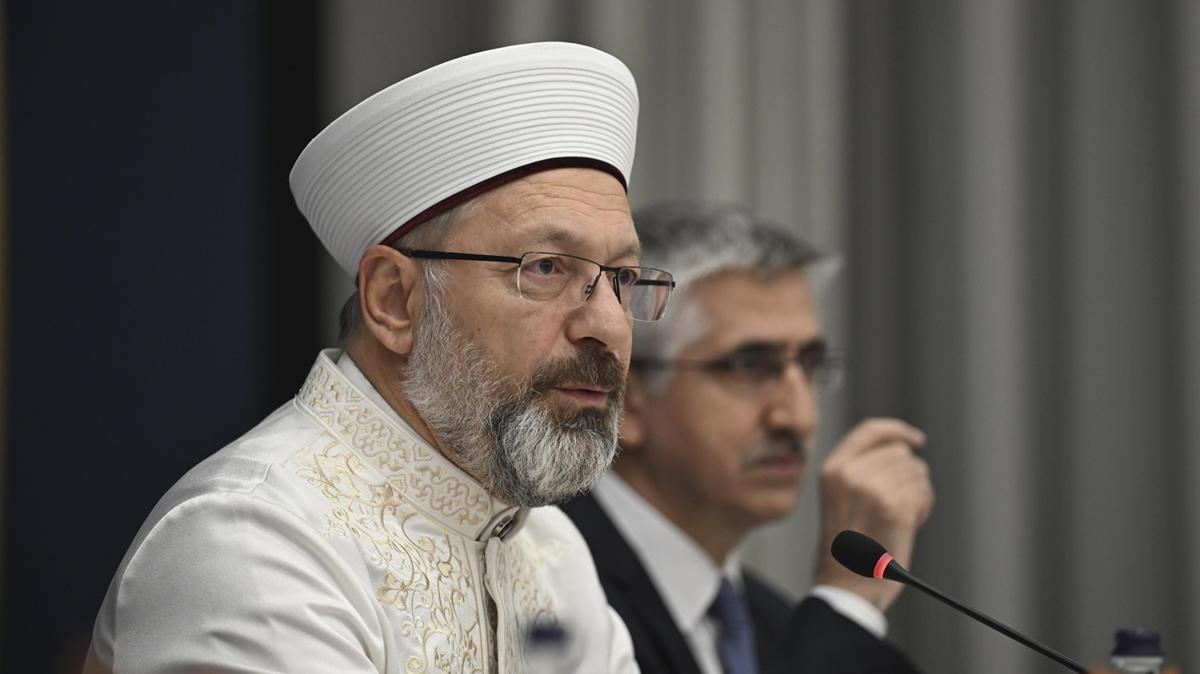 Diyanet leri Bakan Erba: Aile kurumunun salkl bir biimde devam iin sadece bilgi aktarm yeterli deildir