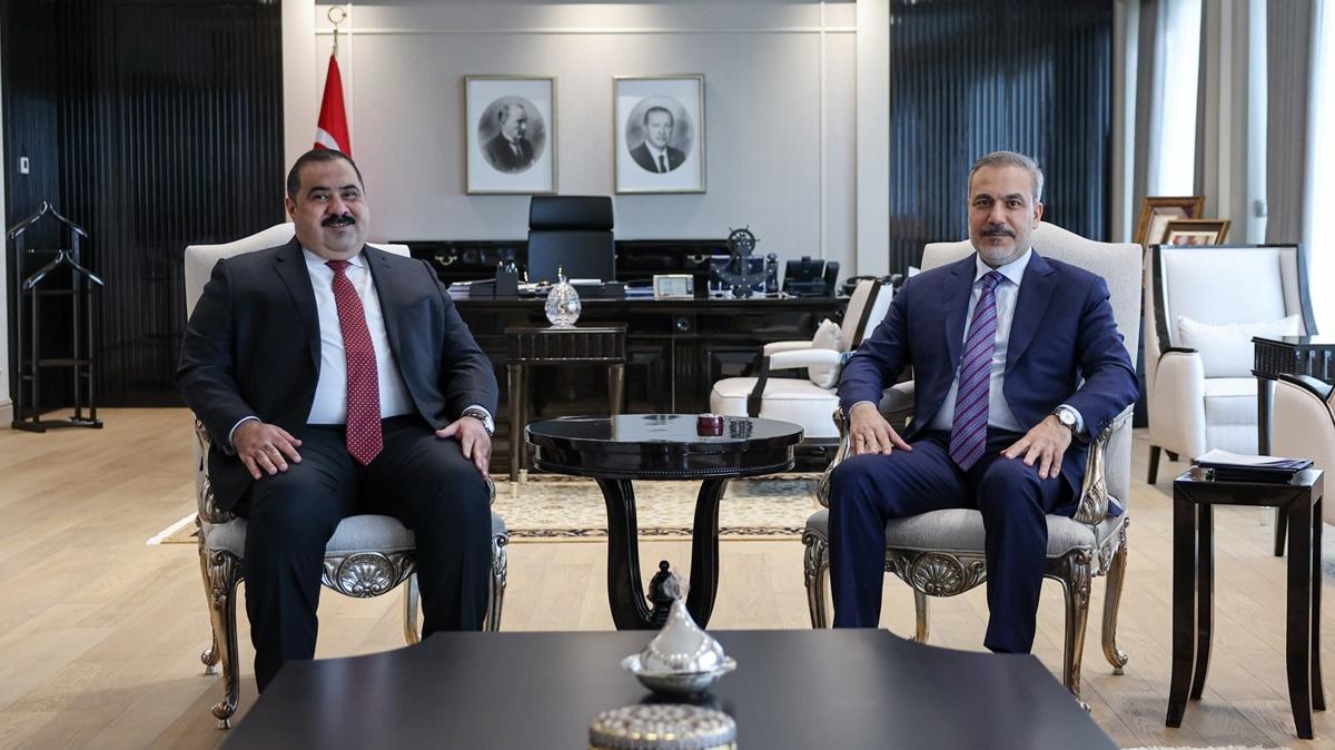 Bakan Fidan, Irak Azm ttifak lideri Samarrai ile grt