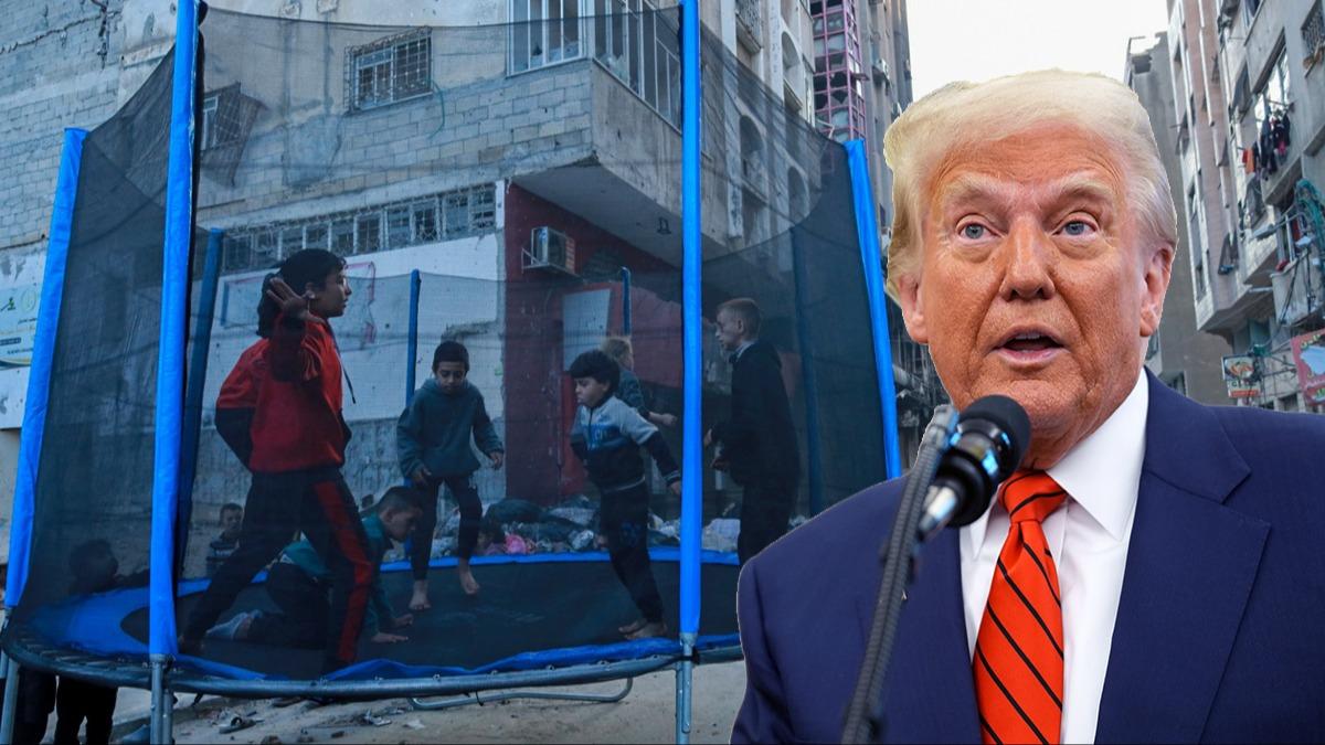 Filistinli ocuklardan Trump'a ''Vatanmz, topraklarmz terk etmeyeceiz'' cevab 