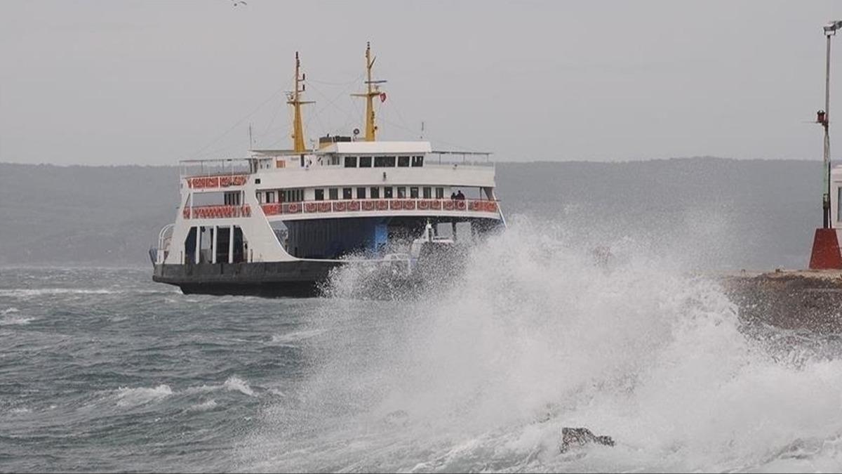 Kabatepe-Gkeada hattndaki feribot seferleri iptal edildi