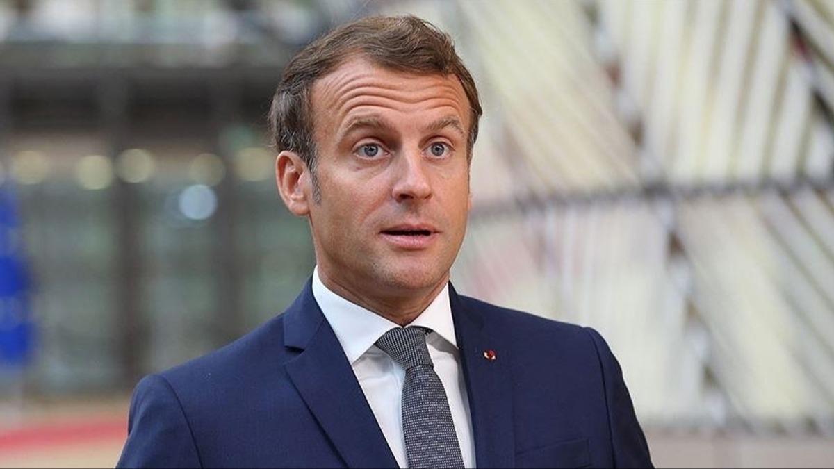 Macron'dan Trkiye mesaj! Aklama grmenin ardndan geldi