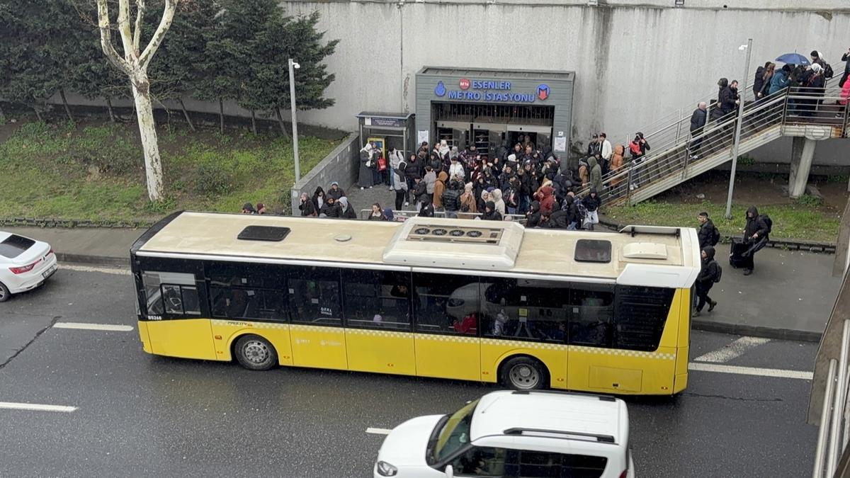 BB'nin almas vatandalar madur etti: Seferler durdu, duraklarda younluk olutu