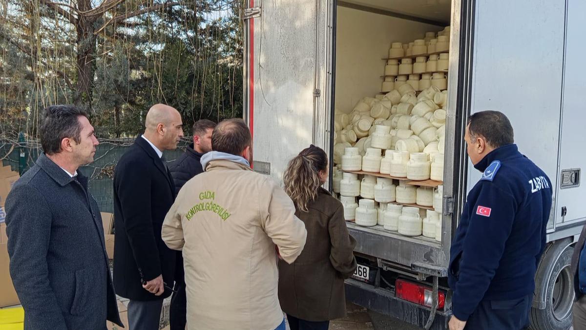 9 ton bozuk peynir imha edildi 