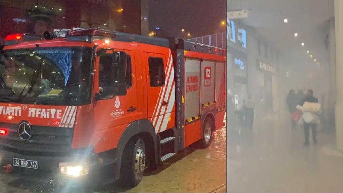 stanbul'da bir AVM'de kan yangn sndrld