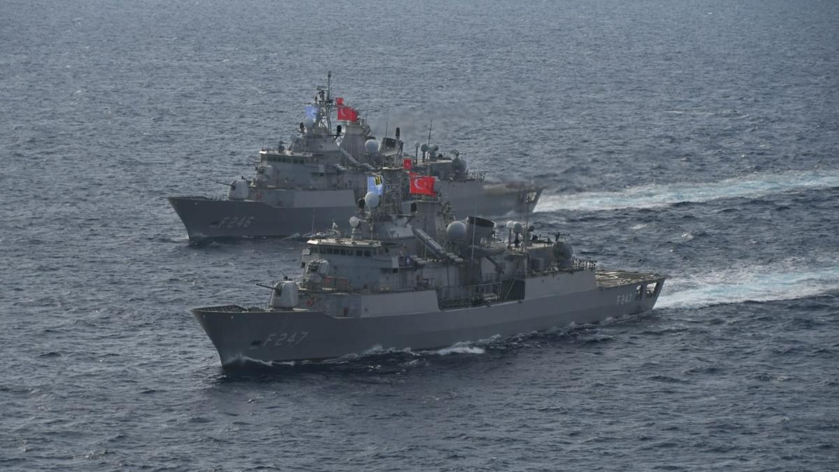 NATO tatbikatna TCG Salihreis damgas 