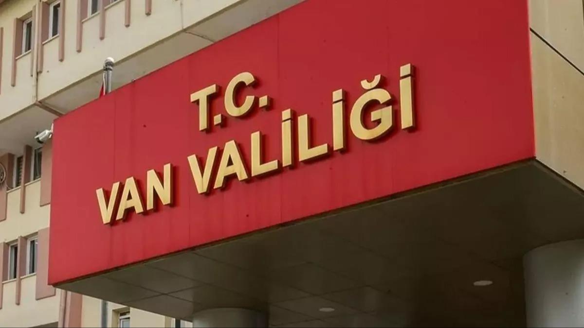 Van Valilii duyurdu: 15 gn yasakland