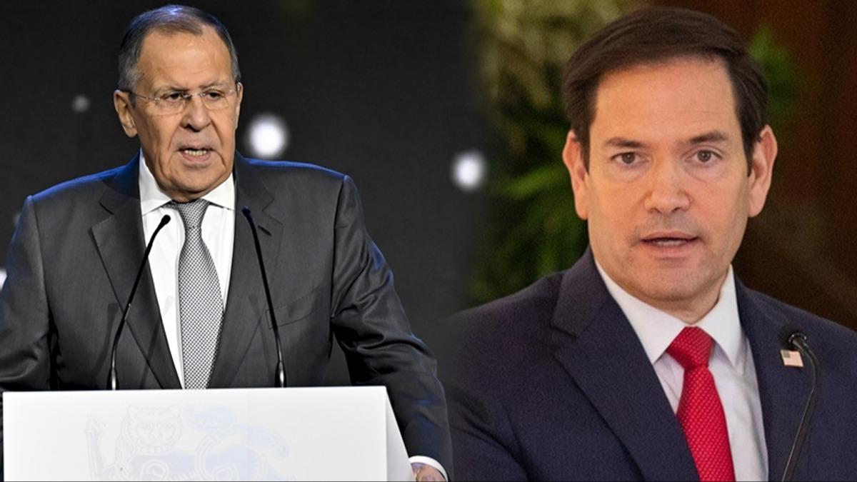 Rusya Dileri Bakan Lavrov, ABD'li mevkida Rubio ile Ukrayna ve Filistin'deki gelimeleri grt
