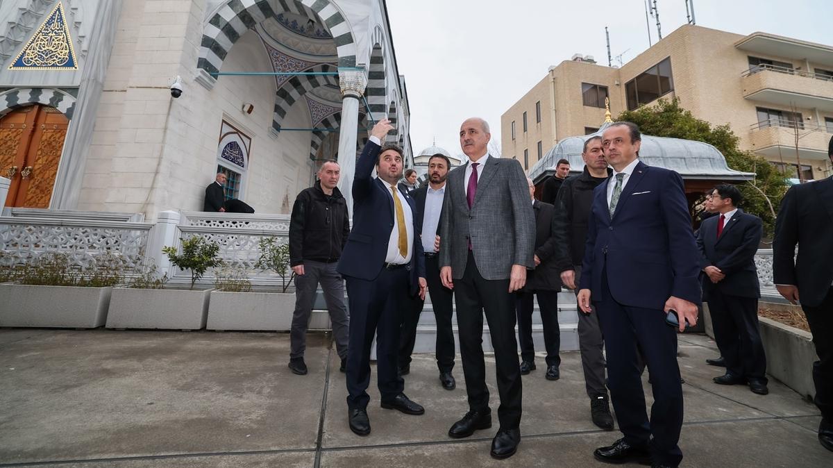 TBMM Bakan Kurtulmu, Tokyo Camii ve Yunus Emre Enstitsn ziyaret etti