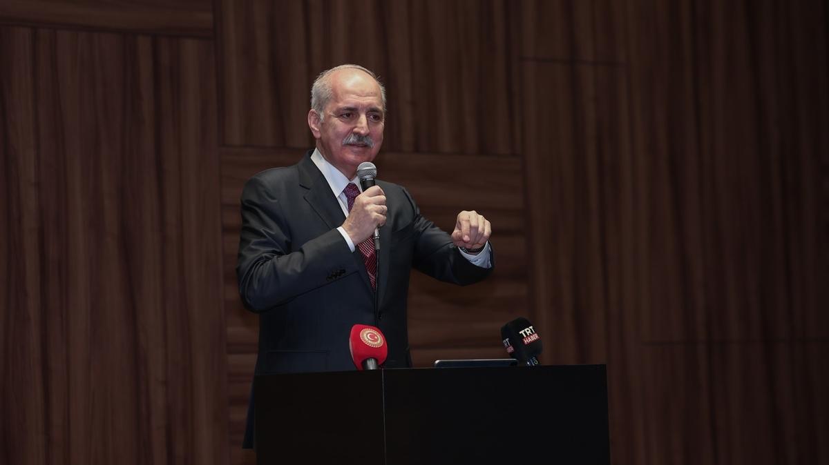 TBMM Bakan Kurtulmu Gazze iin izgiyi ekti: Konumak dahi mmkn deil