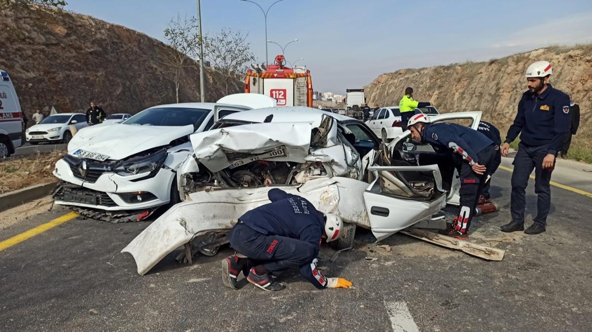 anlurfa'da zincirleme trafik kazas