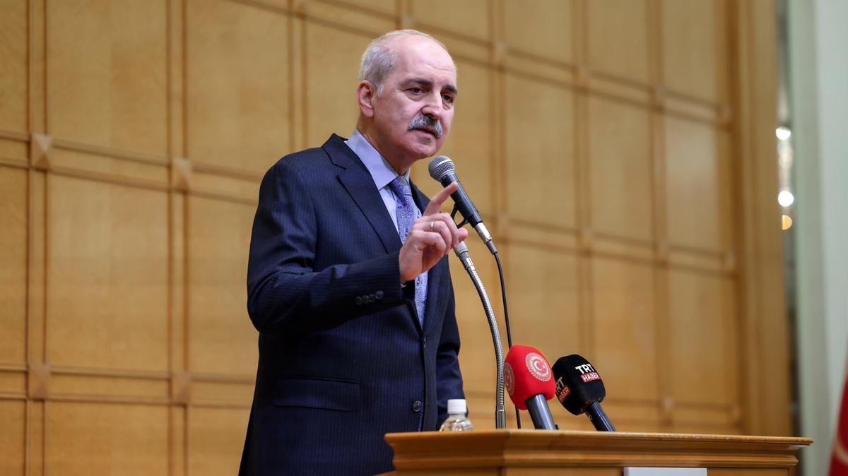 TBMM Bakan Kurtulmu: Milletimiz adaleti savunan bir anlayn szcs durumundadr