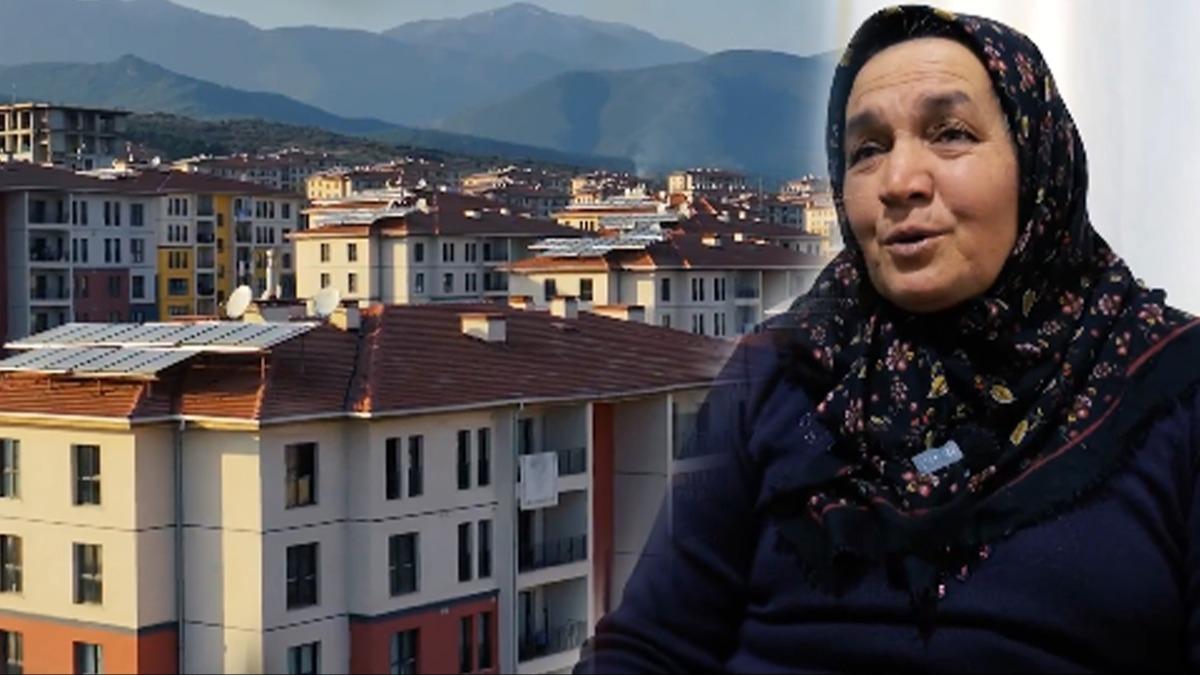 Bakan Kurum paylat! 'Fadma abla' yeni evine kavutu: Zannettim ki cennete girdik