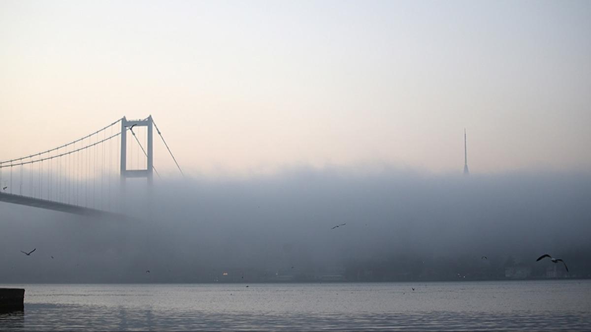 stanbul Boaz'nda gemi trafiine sis engeli