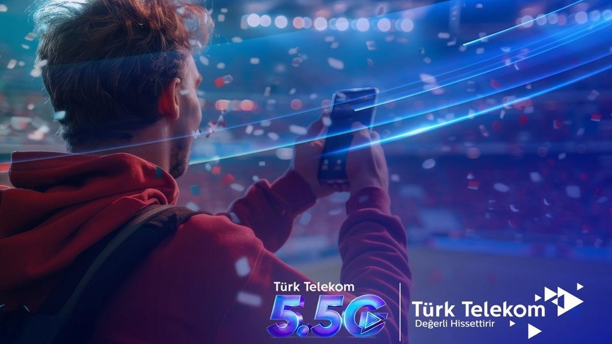 Trk Telekom'dan Galatasaray- AZ Alkmaar karlamasnda 5.5G deneyimi