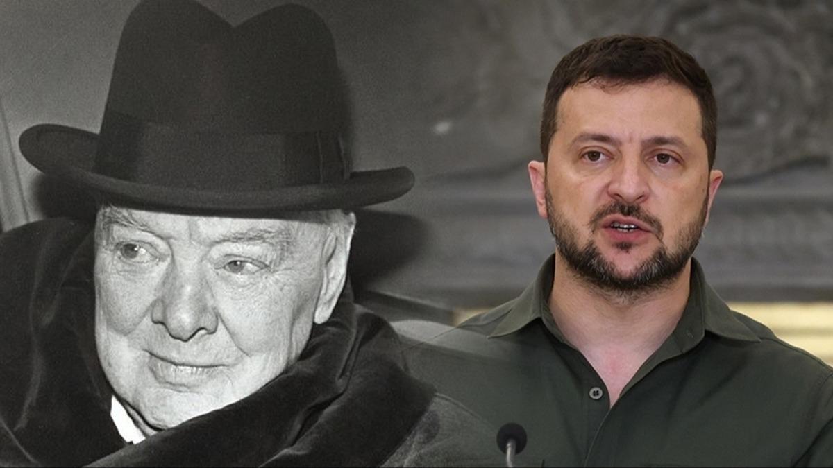 Zelenski'ye 'Churchill' benzetmesi! ngiliz bakan at azn yumdu gzn