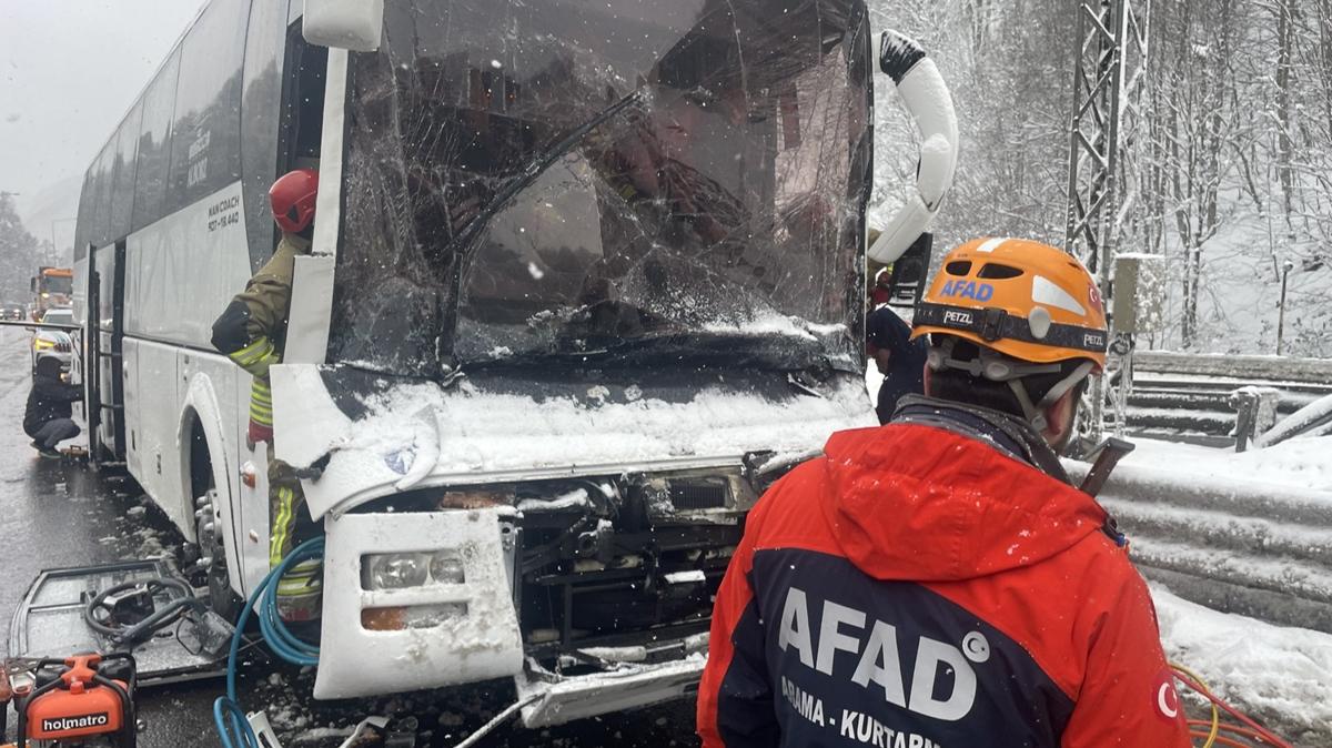 Bolu Da Tneli'nde trafik kazas