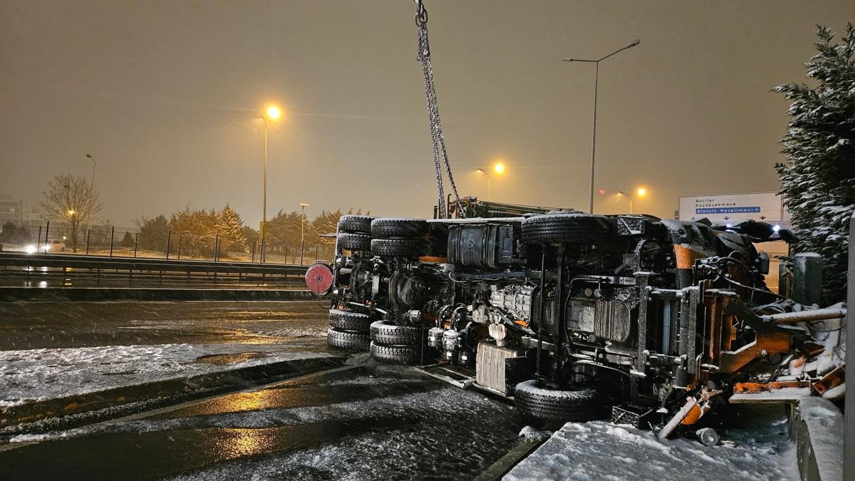 stanbul'da kar ya trafii alt st etti