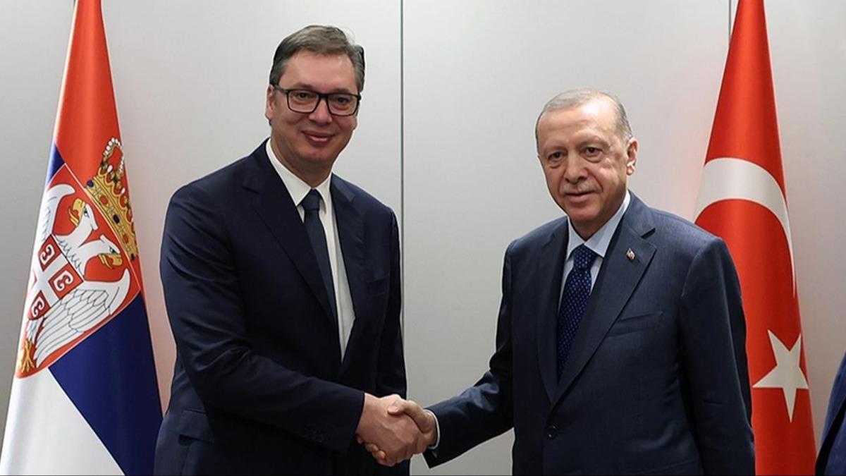 Cumhurbakan Erdoan, Srbistan Cumhurbakan Vucic ile grt 