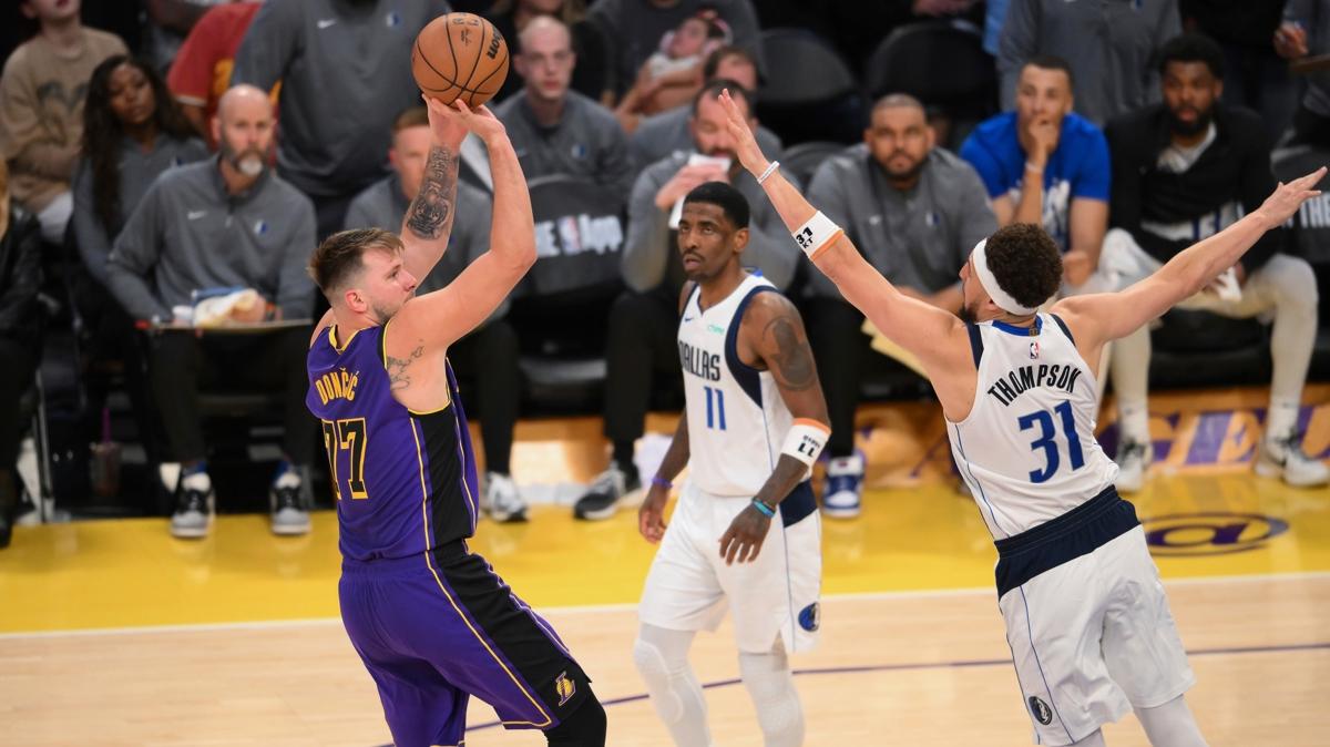 Doncic'in ''triple-double'' yapt mata Lakers Mavericks'i devirdi