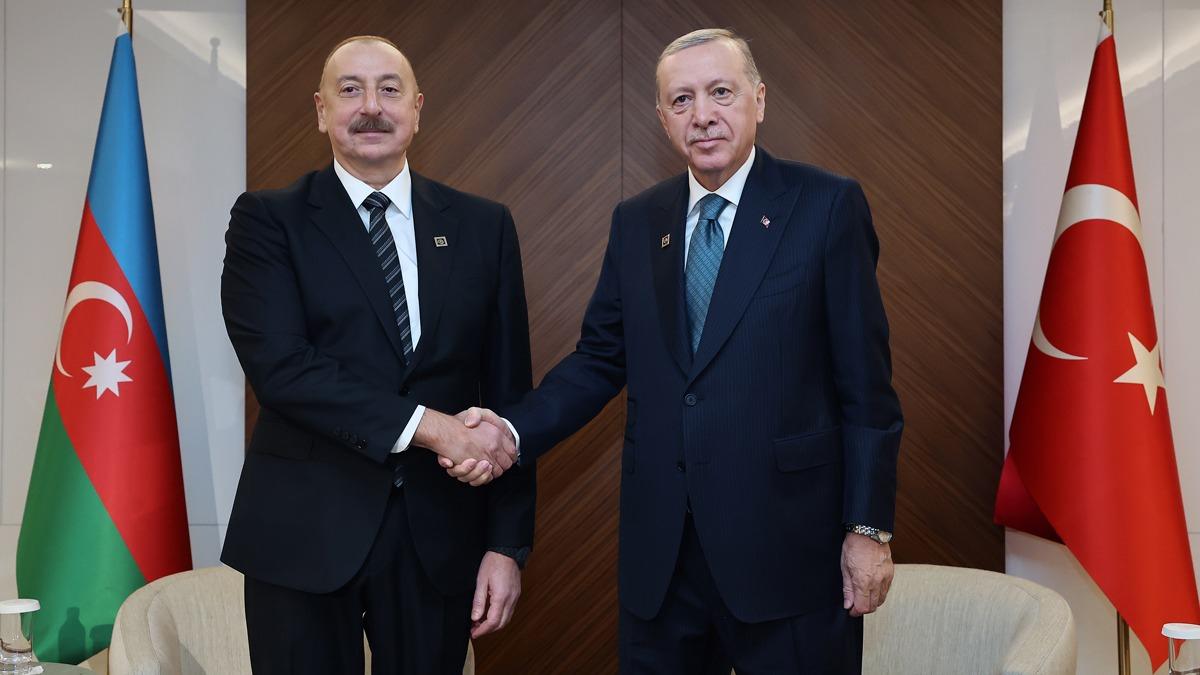 Aliyev'den Bakan Erdoan'n liderliine vg: Trk dnyasnda sevilmeniz tesadf deil