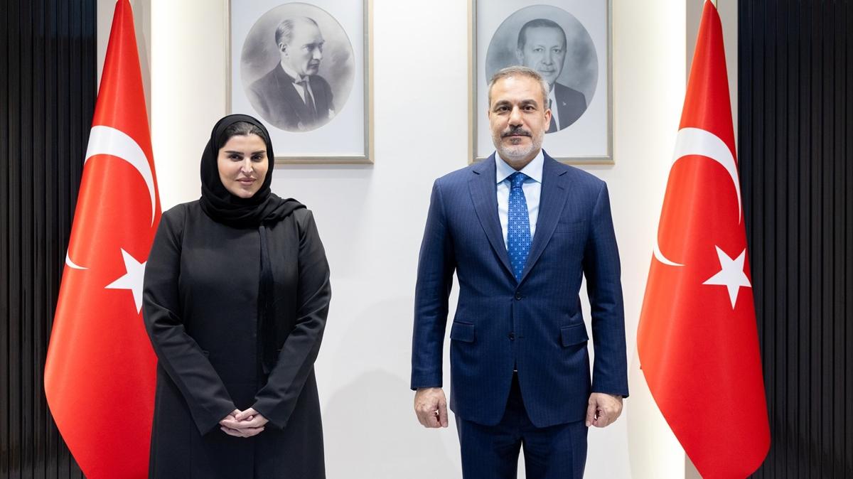 Bakan Fidan, Katar Devlet Bakan Al Misnad' kabul etti