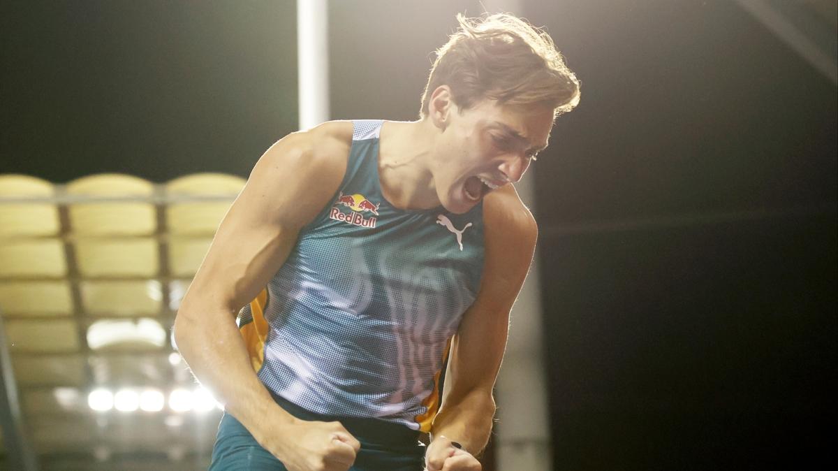 Duplantis'ten bir dnya rekoru daha