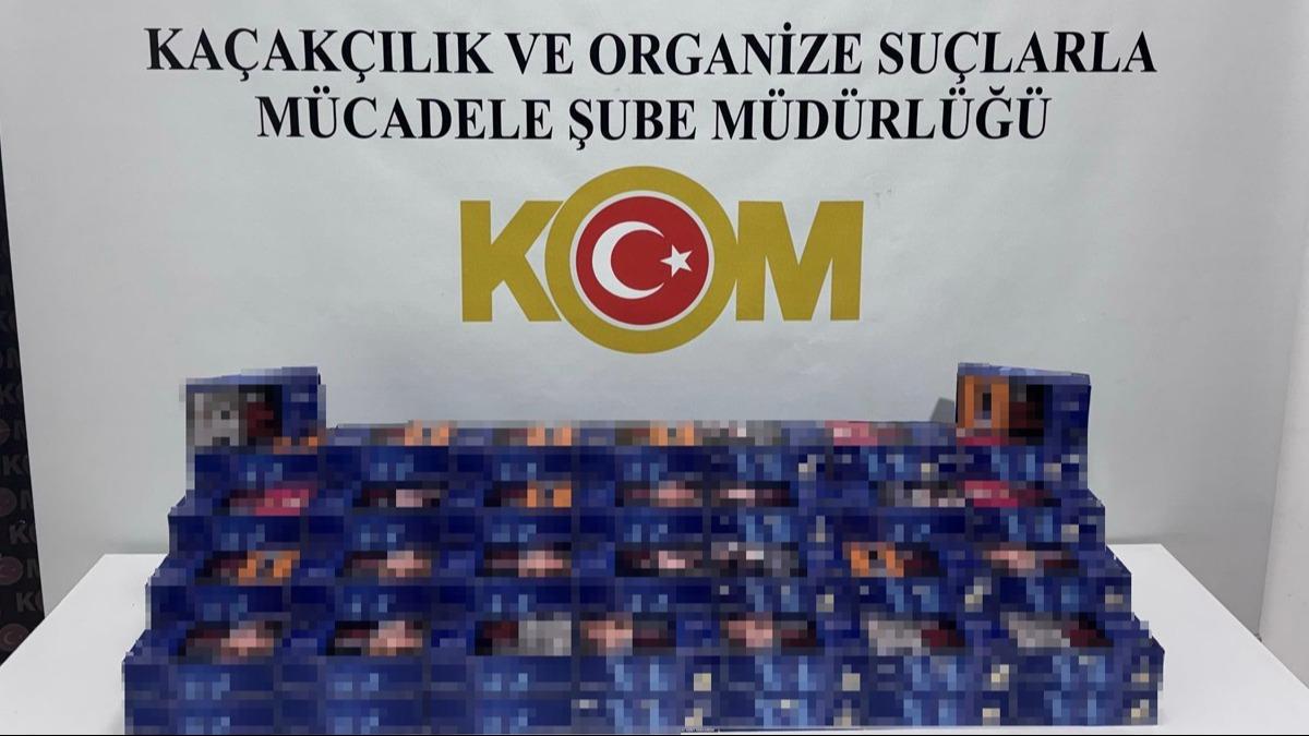 Samsun'da 20 bin adet kaak makaron ele geirildi