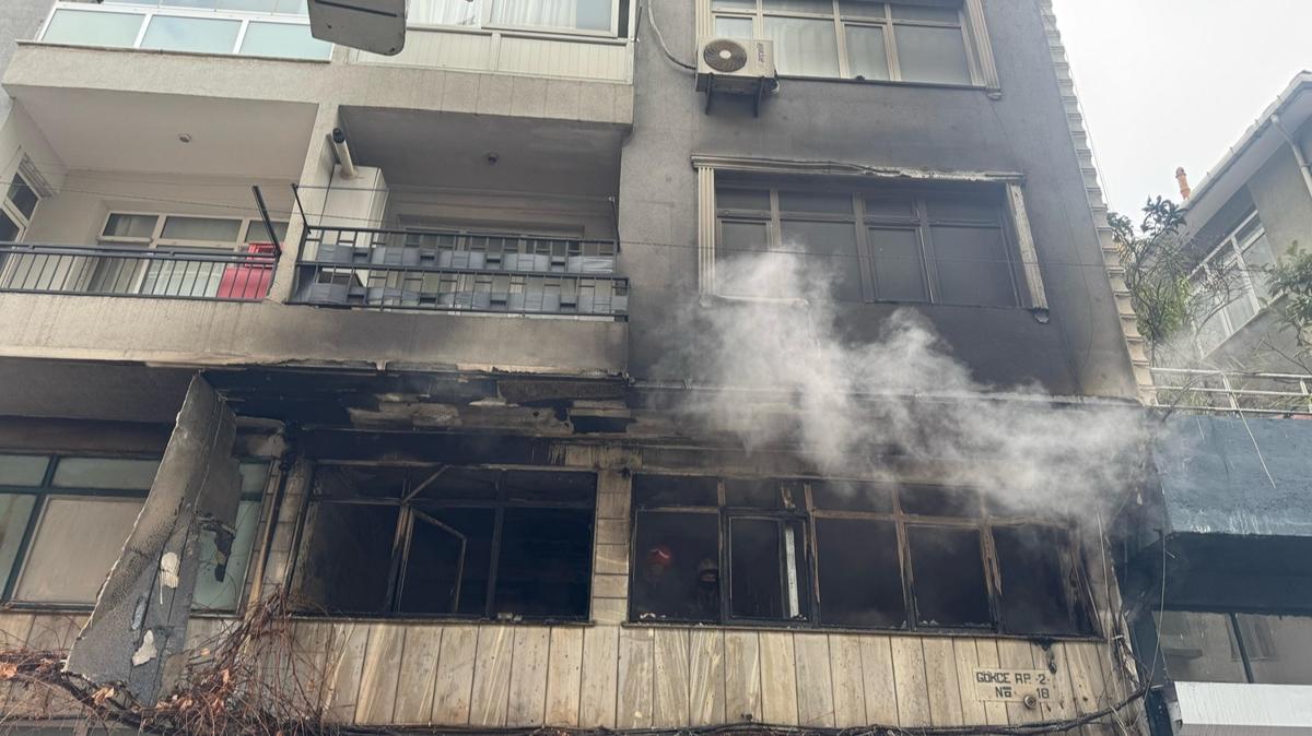 Bahelievler'de i yeri yangn