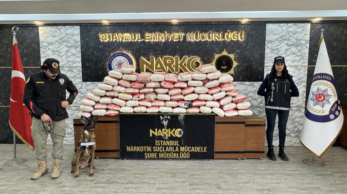 stanbul'da 365 kilogram kokain ele geirildi