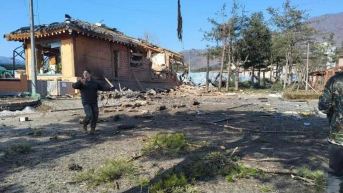 Gney Kore sava uaklar yanllkla yerleim blgesini bombalad