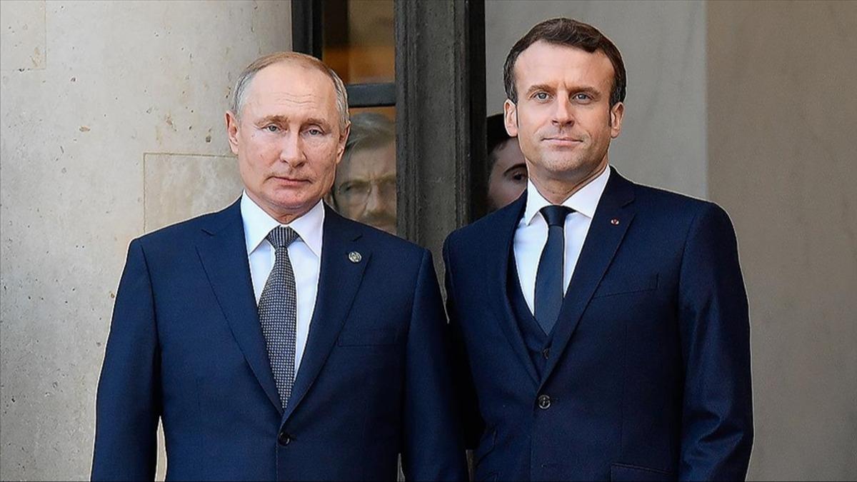Macron'dan Putin'e cevap: Tarihi yanl yorumluyor