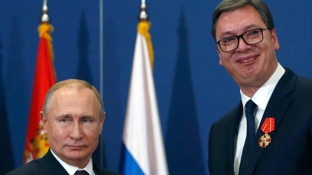 Putin, Vucic ile grt